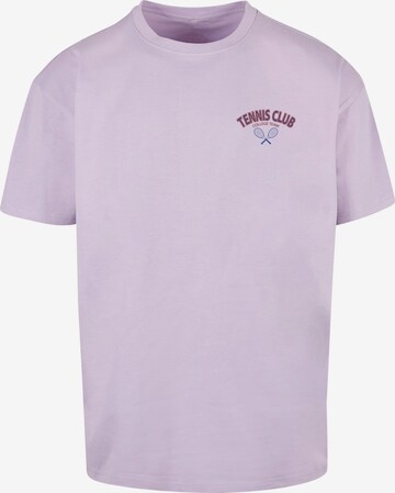 T-Shirt 'College Club' Merchcode en violet : devant