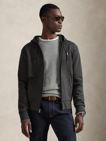Veste de survêtement Polo Ralph Lauren en gris : devant