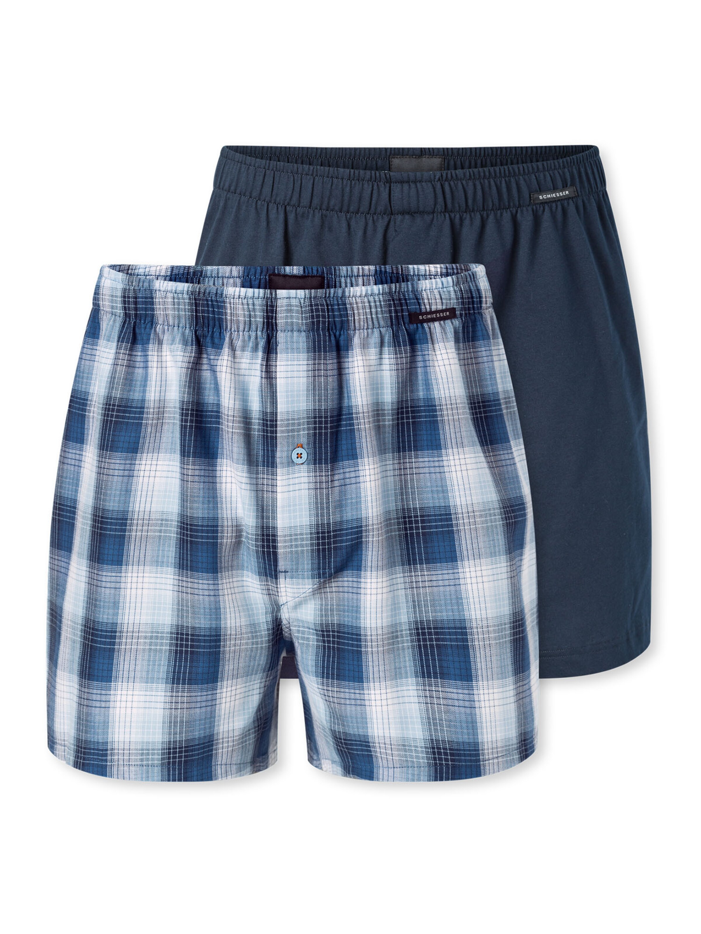 SCHIESSER Boxershorts ' Multipack ' in Blau: Vorderseite
