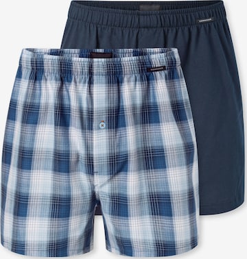 SCHIESSER Boxershorts ' Multipack ' in Blau: Vorderseite