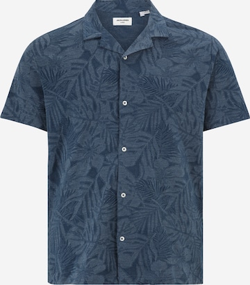 Coupe regular Chemise 'NAEL' Jack & Jones Plus en bleu : devant