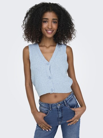 ONLY Strikvest 'ONLALVILDA' i blå: forside