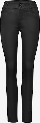 STREET ONE Slim fit Pants in Black: front