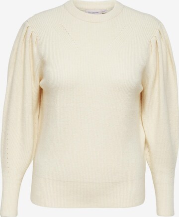 Pull-over 'Fia Katia' ONLY Carmakoma en beige : devant