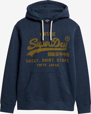 Superdry Sweatshirt 'CLASSIC' in Blue: front
