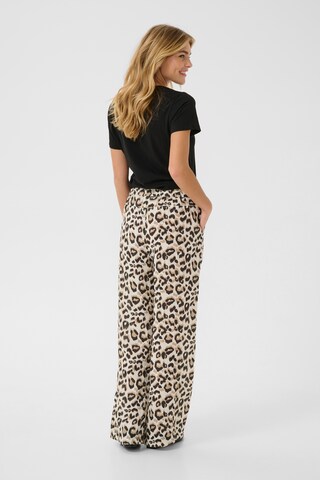 Cream Wide leg Broek 'Bellis' in Wit