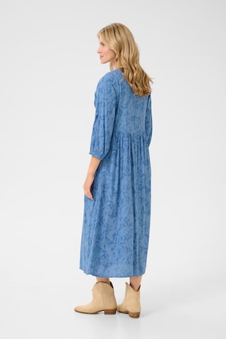 Cream Jurk 'Tiah ' in Blauw