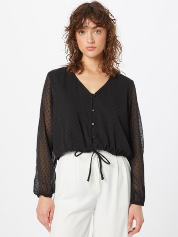 ABOUT YOU Blouse 'Hailey' in Zwart: voorkant