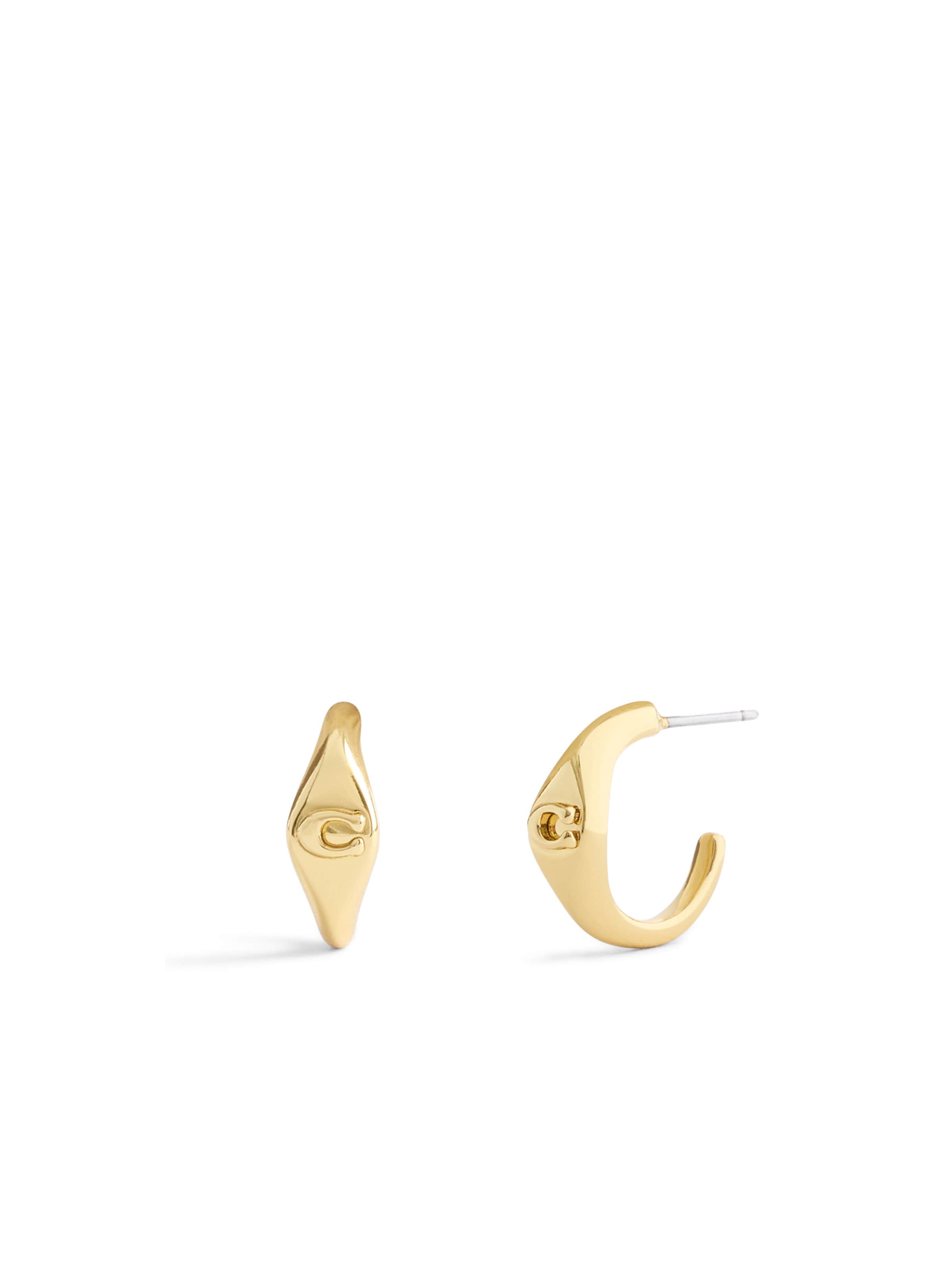 COACH Earrings in Gold: front