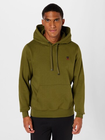 Sweat-shirt TOMMY HILFIGER en vert : devant