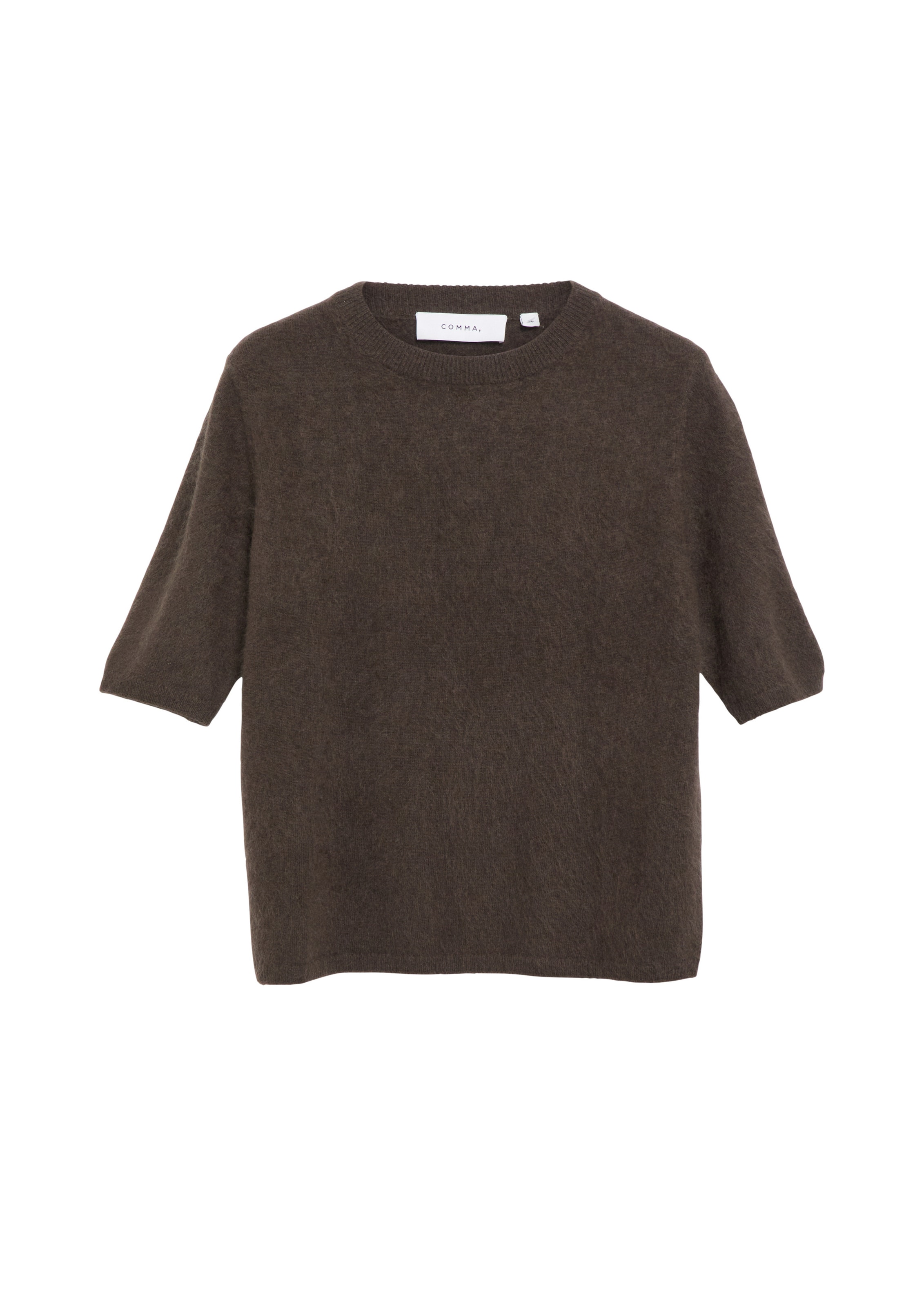 COMMA Strickpullover in Braun: Vorderseite