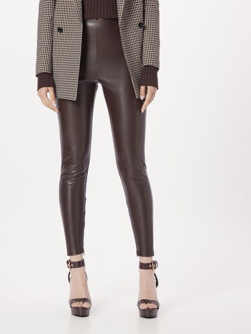 MICHAEL Michael Kors Skinny Leggings in Brown: front