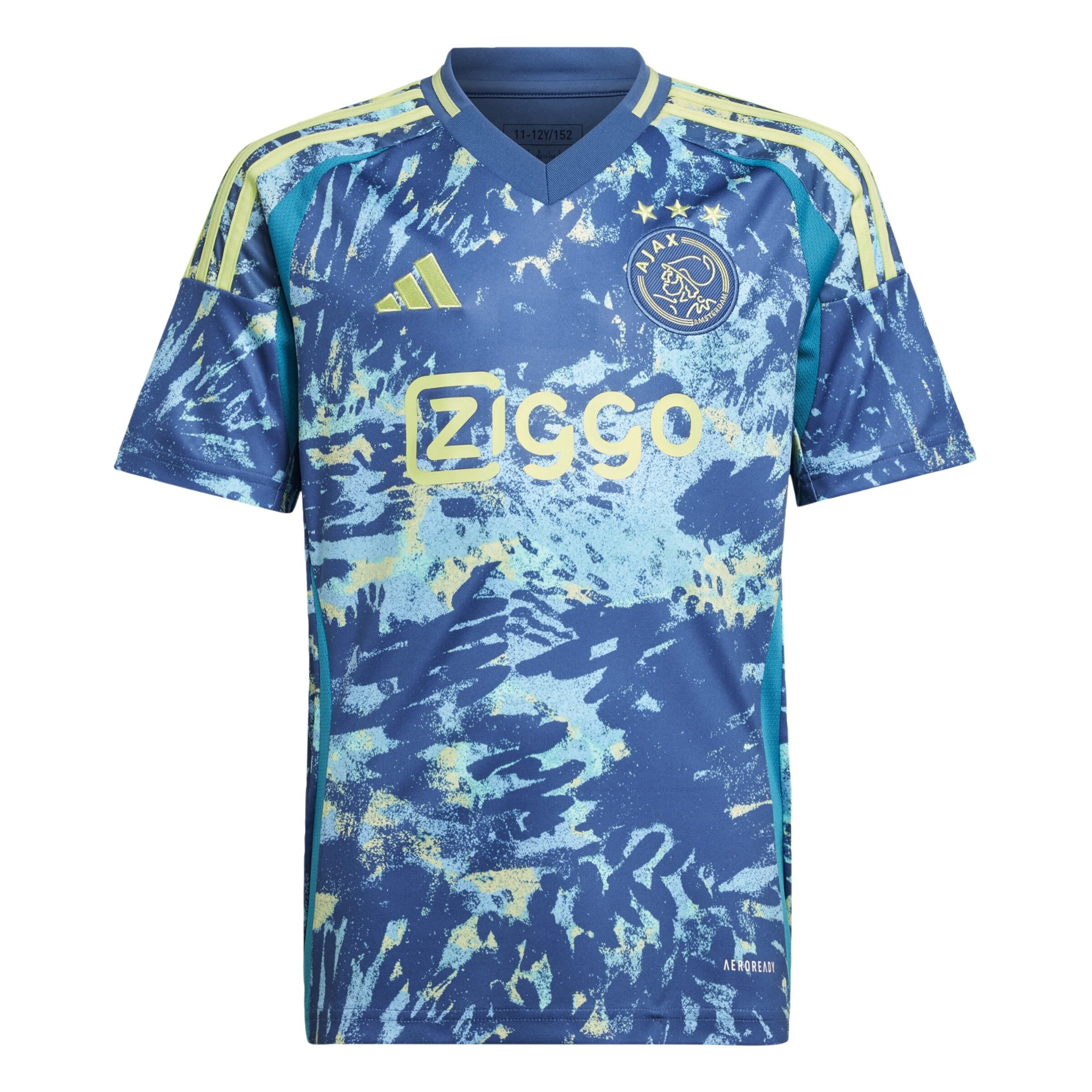 T-Shirt fonctionnel 'Ajax Amsterdam 24/25 Away' ADIDAS PERFORMANCE en bleu : devant