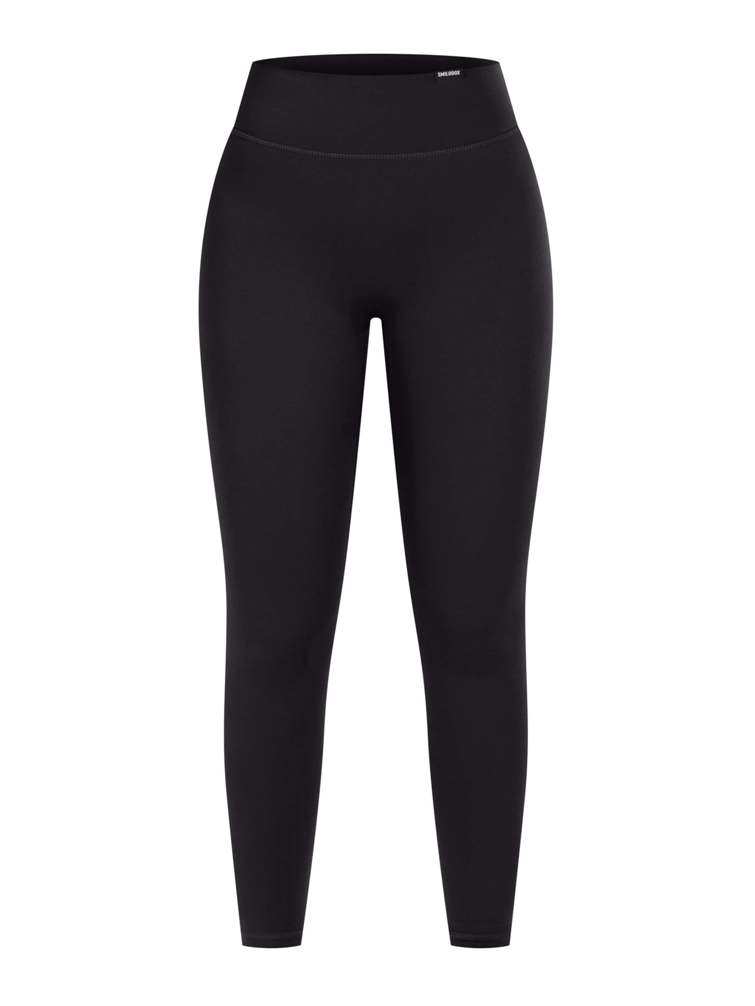 Coupe slim Leggings Smilodox en noir : devant