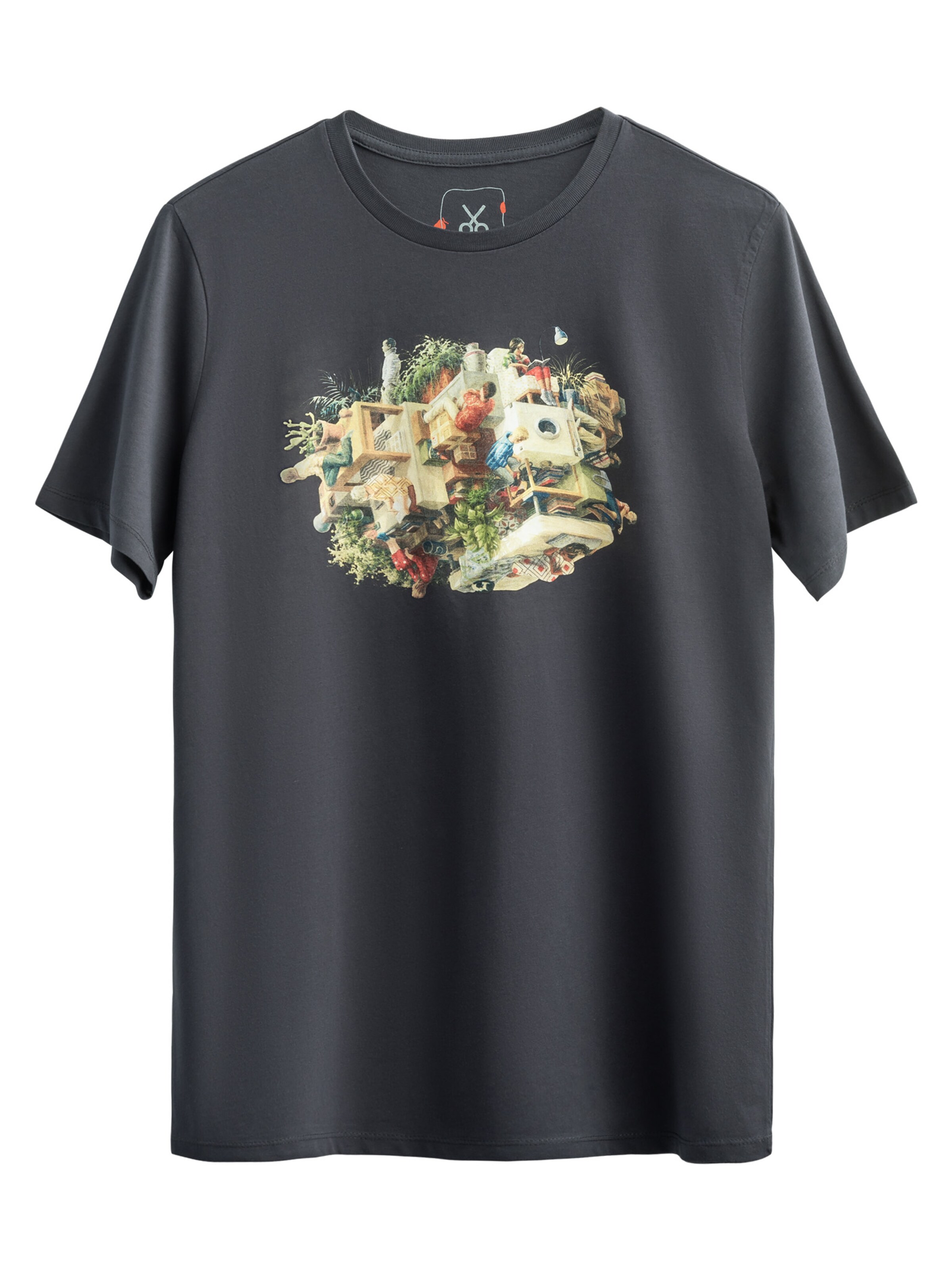 Maglietta 'Together Alone' di Kaft in grigio: frontale