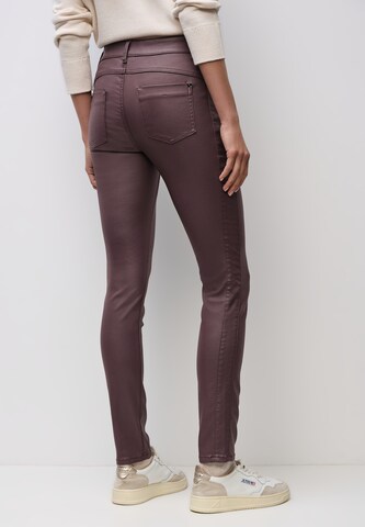 STREET ONE Slimfit Hose in Rot