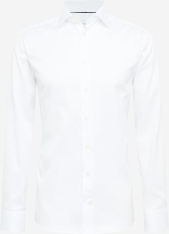 ETON - Ajuste estrecho Camisa de negocios 'Signature Twill' en blanco: frente