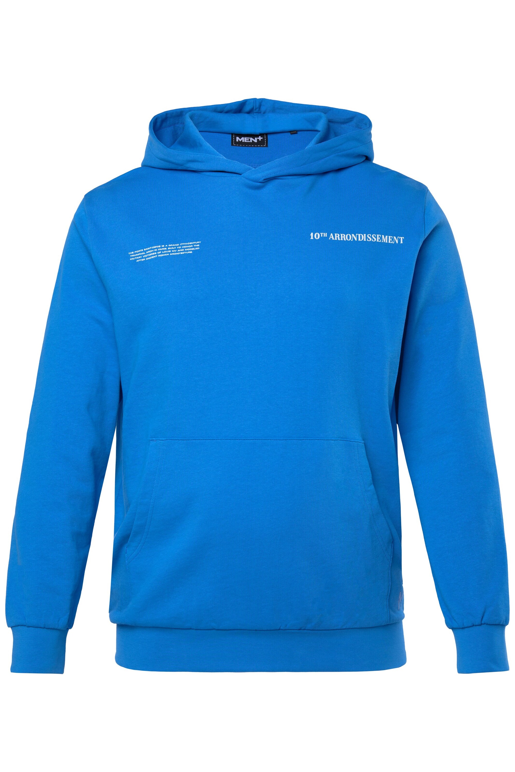 Men Plus Sweatshirt in Blau: Vorderseite