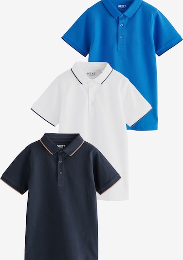 Marškinėliai '3er-Pack' iš Next, spalva – mėlyna / juoda / balta, Prekių apžvalga