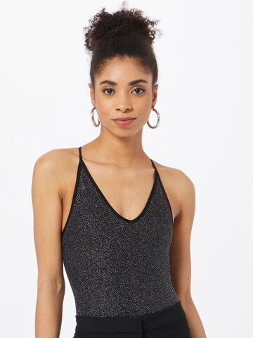 BDG Urban Outfitters Shirt Bodysuit in Black: front