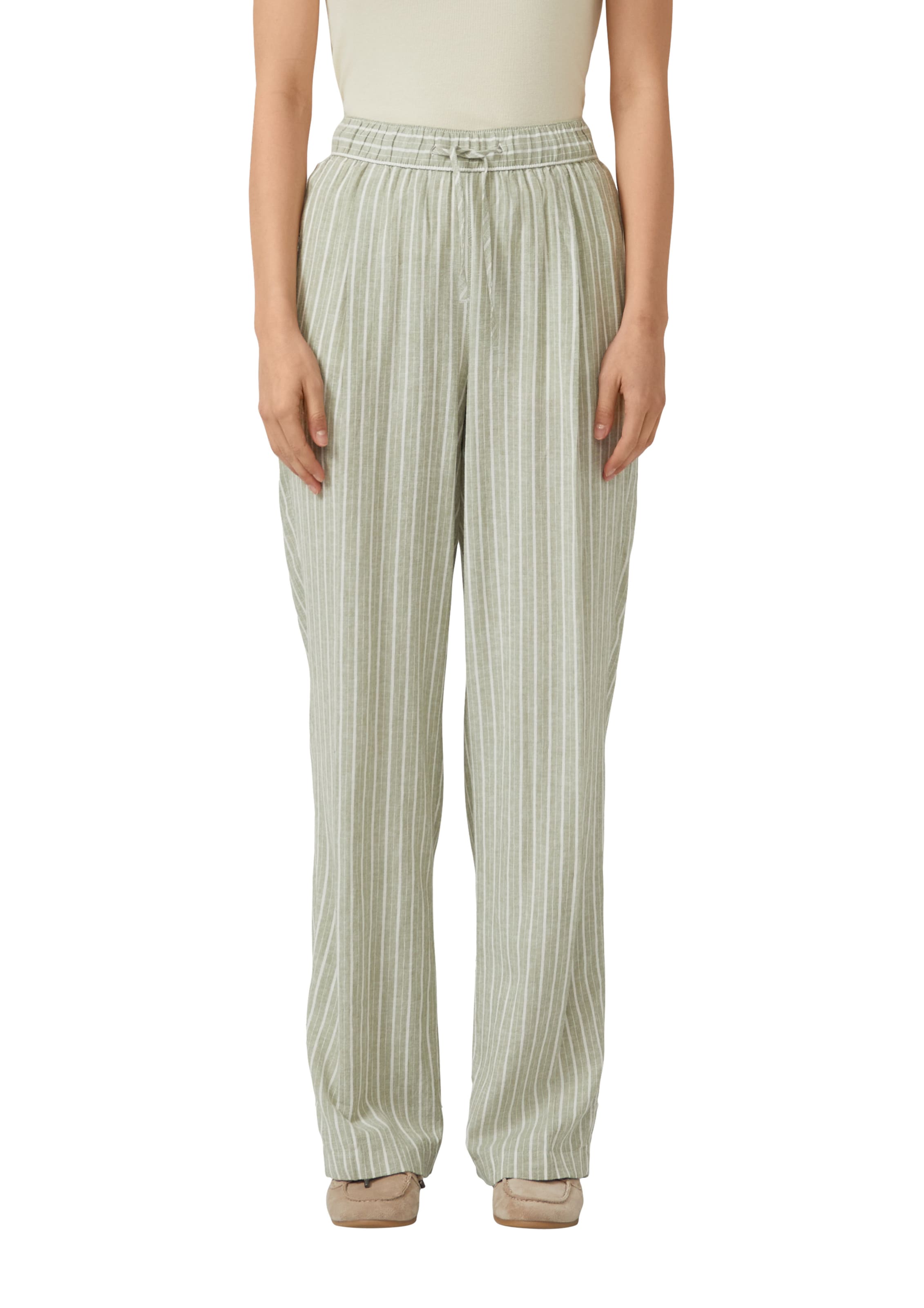 Loosefit Pantalon s.Oliver en vert