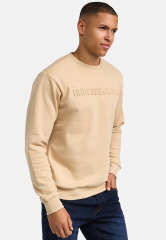 INDICODE JEANS Sweatshirt 'Avant' in Beige