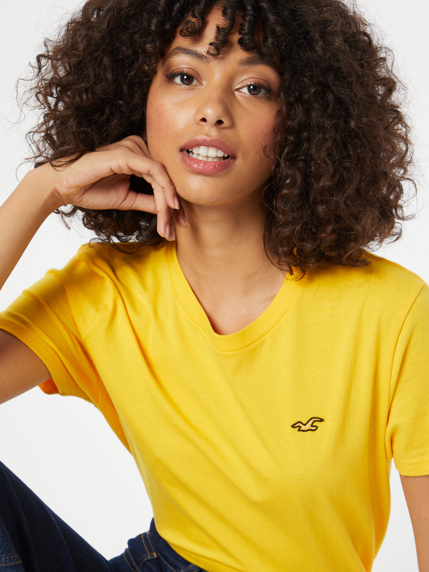 HOLLISTER T-Shirt in Gelb 