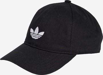 ADIDAS ORIGINALS Cap 'Adicolor Classic Trefoil' in Black: front