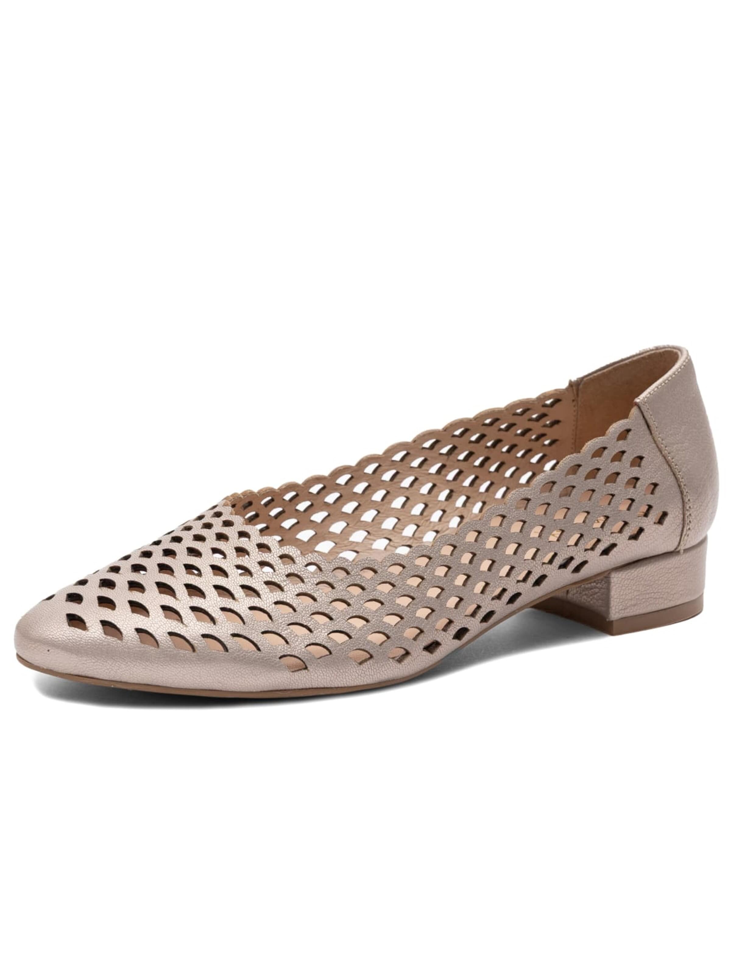 Maciejka Ballet Flats '1107-2' in Gold: front