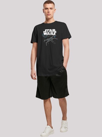 T-Shirt 'Star Wars The Last Jedi X Wing' F4NT4STIC en noir