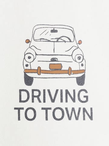 MANGO KIDS Paita 'DRIVING' värissä valkoinen