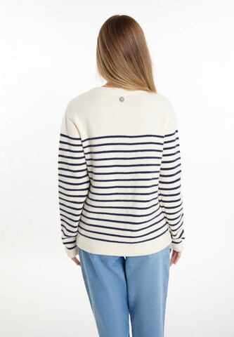 DreiMaster Maritim Knit Cardigan in White