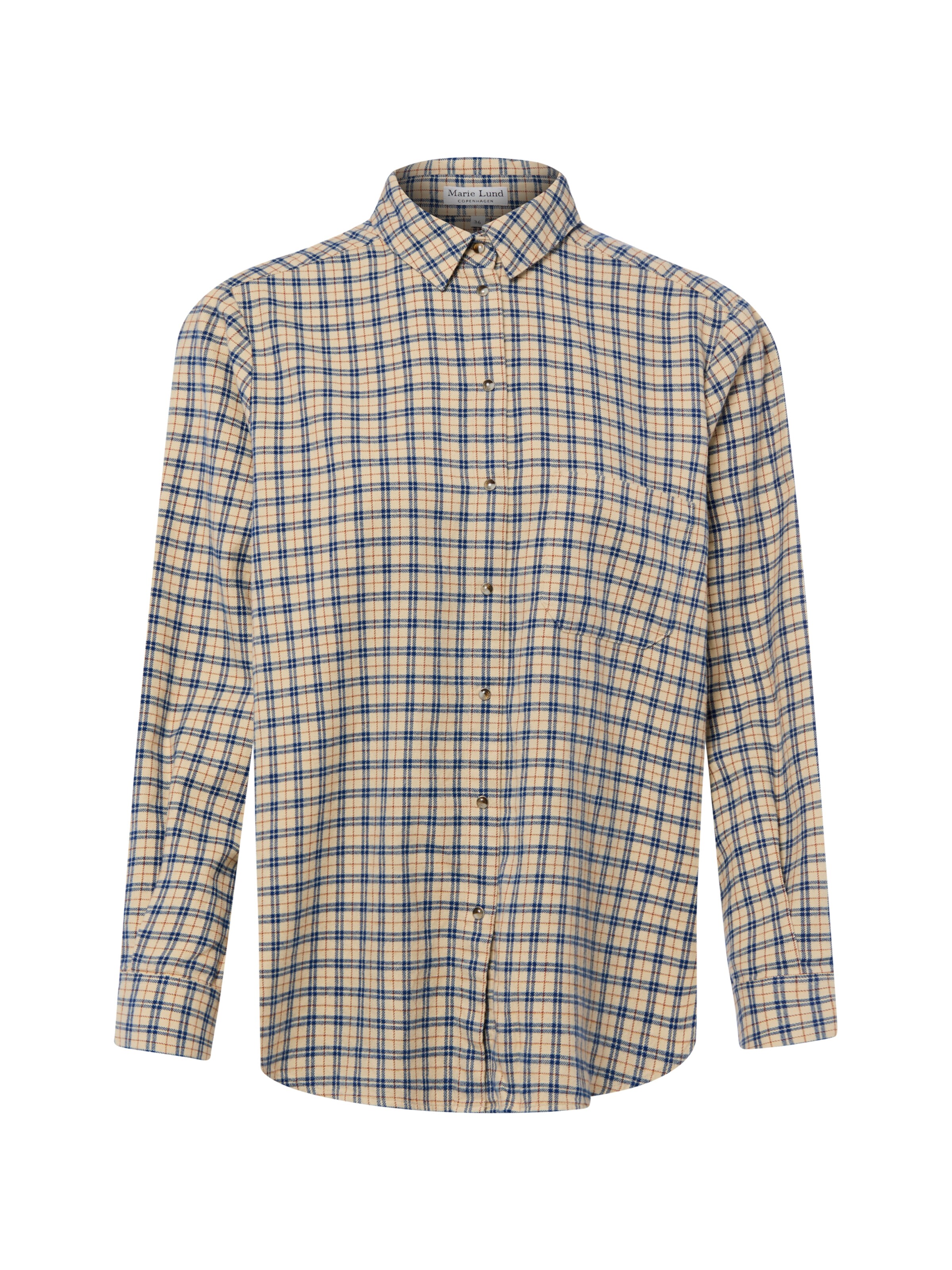 Marie Lund Bluse in Beige: Vorderseite