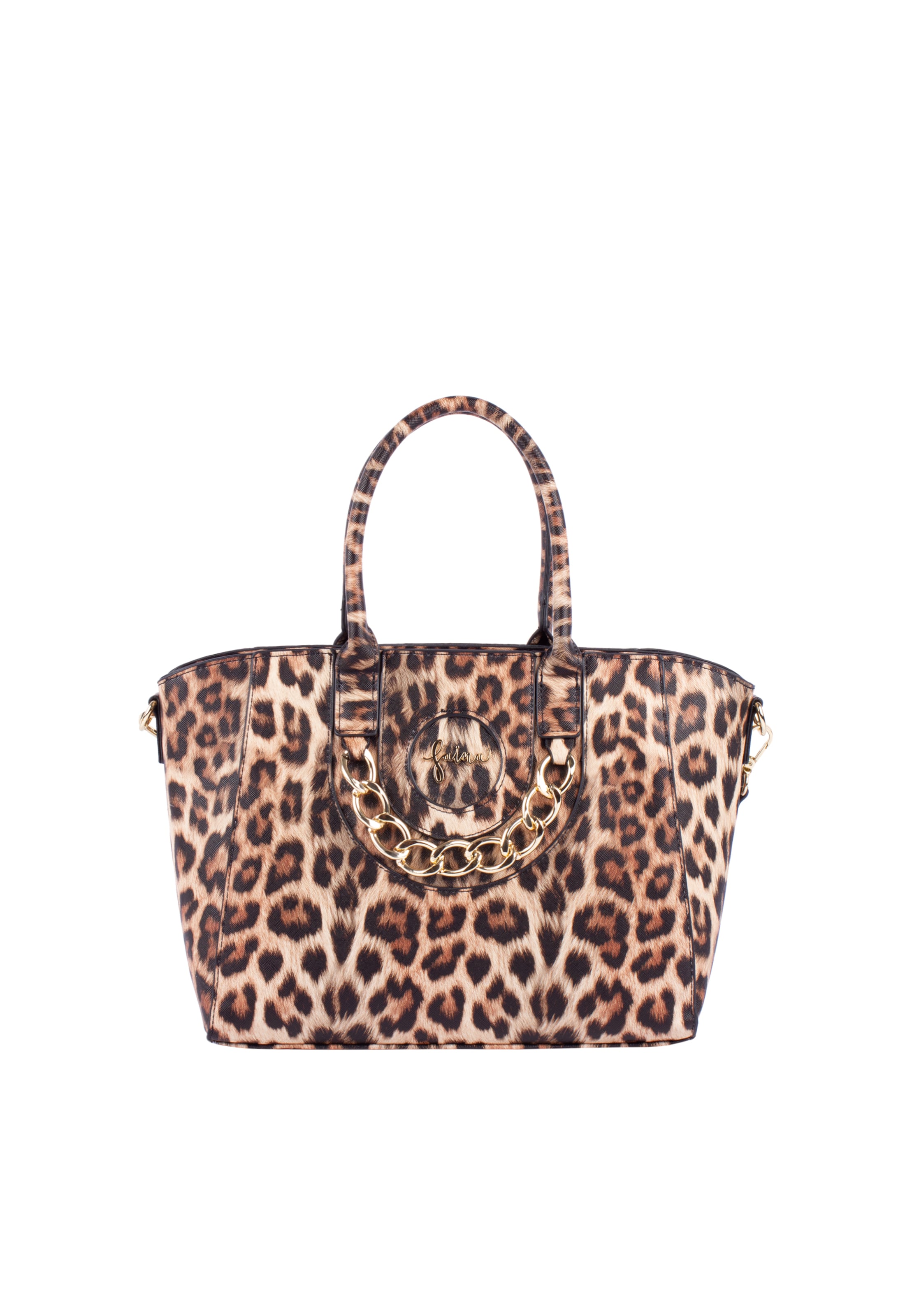 faina Τσάντα χειρός σε καφέ: μπροστά