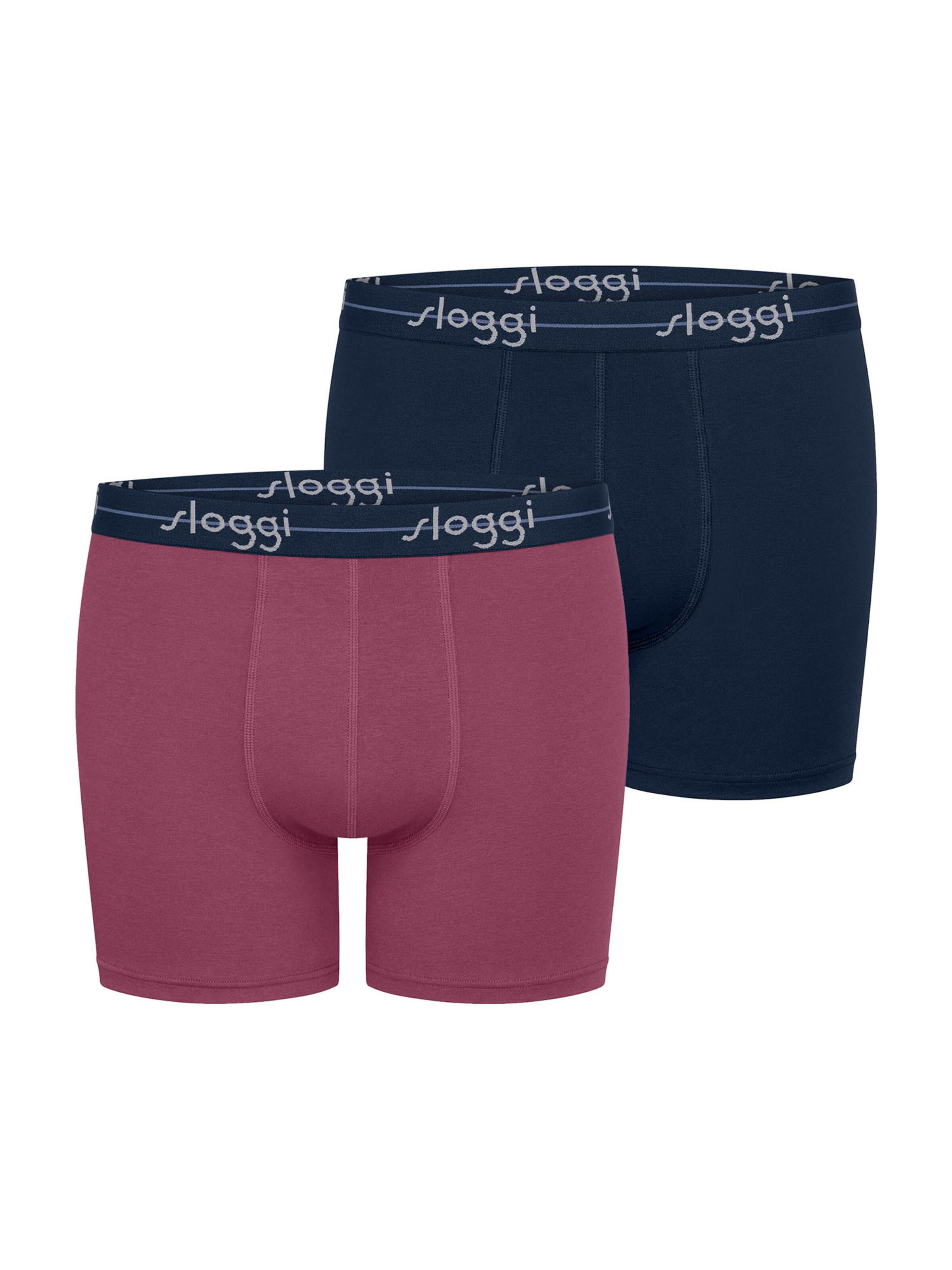 SLOGGI Boxershorts 'Blue Start' in de kleur Violetblauw / Rood, Productweergave