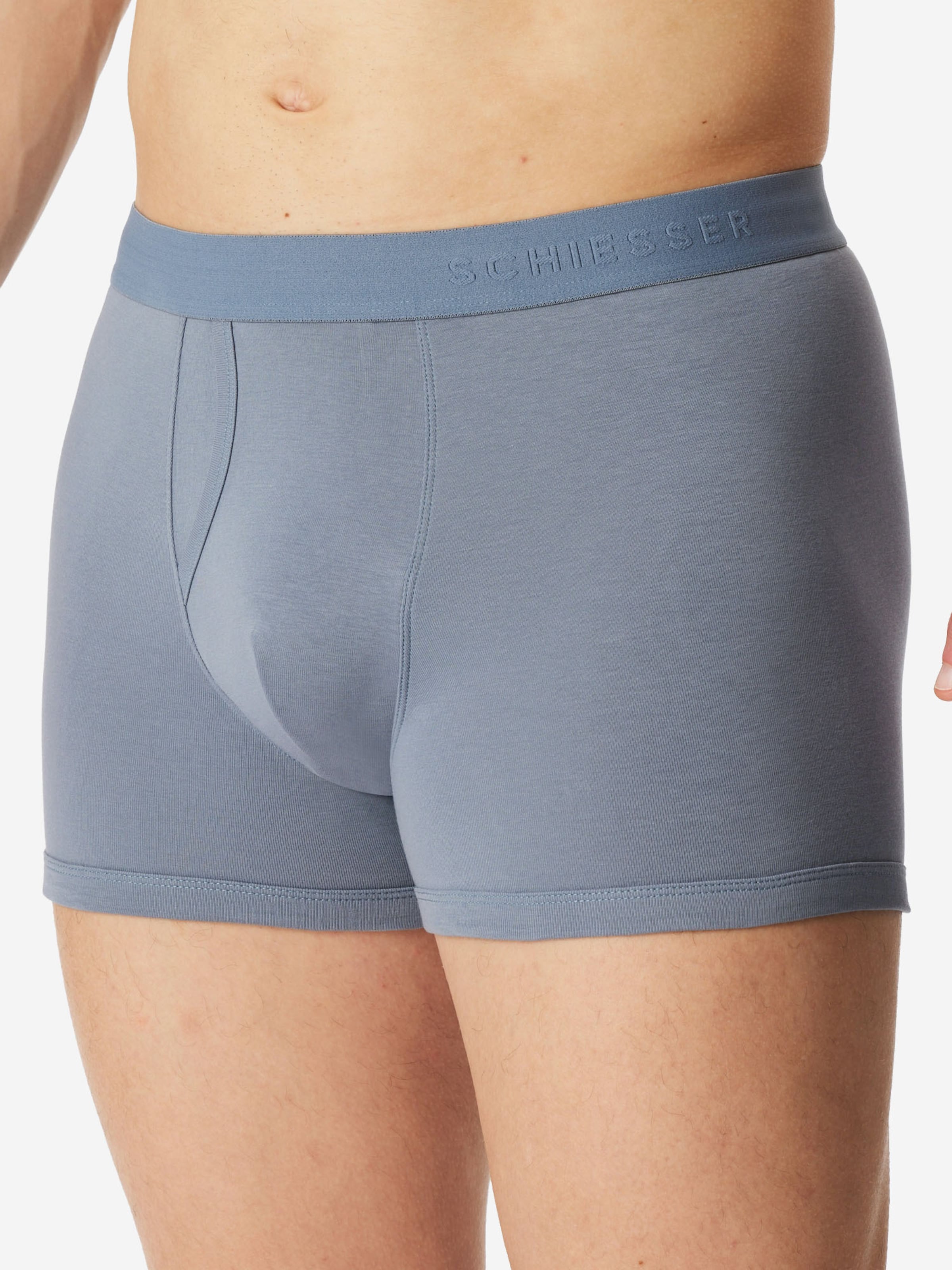 Boxers ' Rib Essentials ' SCHIESSER en bleu : devant