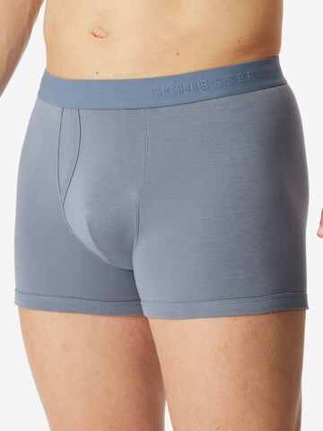 SCHIESSER Boxer shorts ' Rib Essentials ' in Blue: front