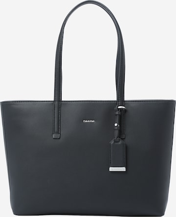 melns Calvin Klein "Shopper" tipa soma 'Must': no priekšpuses