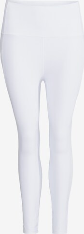 Spyder Workout Pants in White: front