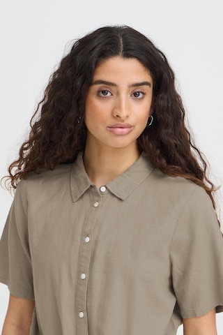 ICHI Blouse ' LINNO ' in Beige