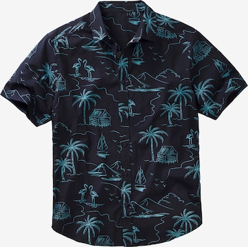 JOHN DEVIN Regular Fit Hemd 'Hawaii' in Blau: Vorderseite