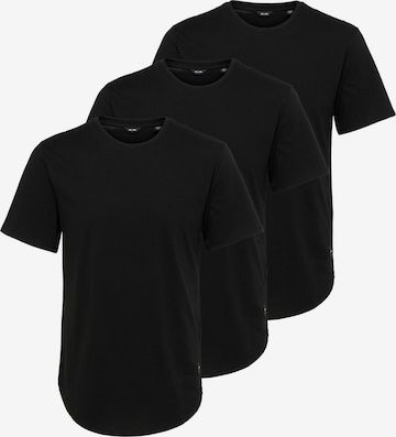 Only & Sons Shirt 'Matt' in Schwarz: Vorderseite