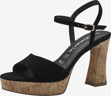 TAMARIS Sandals in Black: front