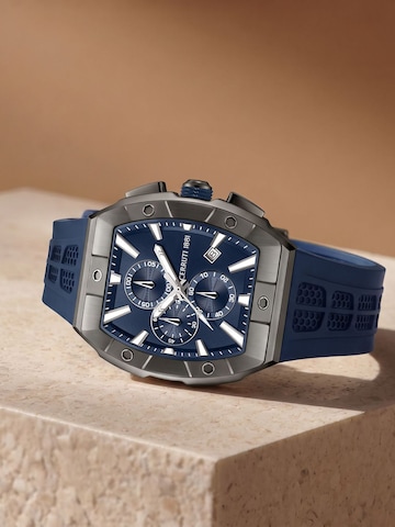 CERRUTI 1881 Zegarek analogowy 'Chronograph Macerata' w kolorze niebieski
