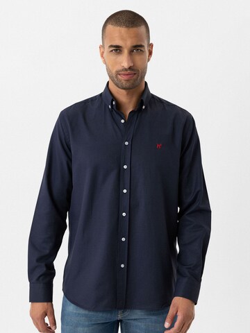 Regular fit Camicia di Williot in blu: frontale