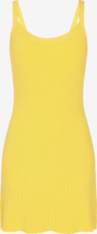 Abito in maglia di MYMO in giallo: frontale