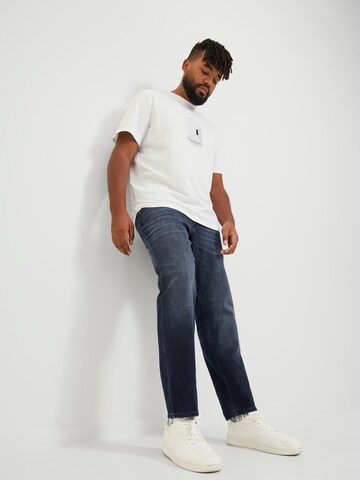 Jack & Jones Plus - Slimfit Vaquero 'Glenn Fox' en azul