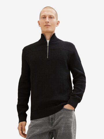 TOM TAILOR Pullover i sort