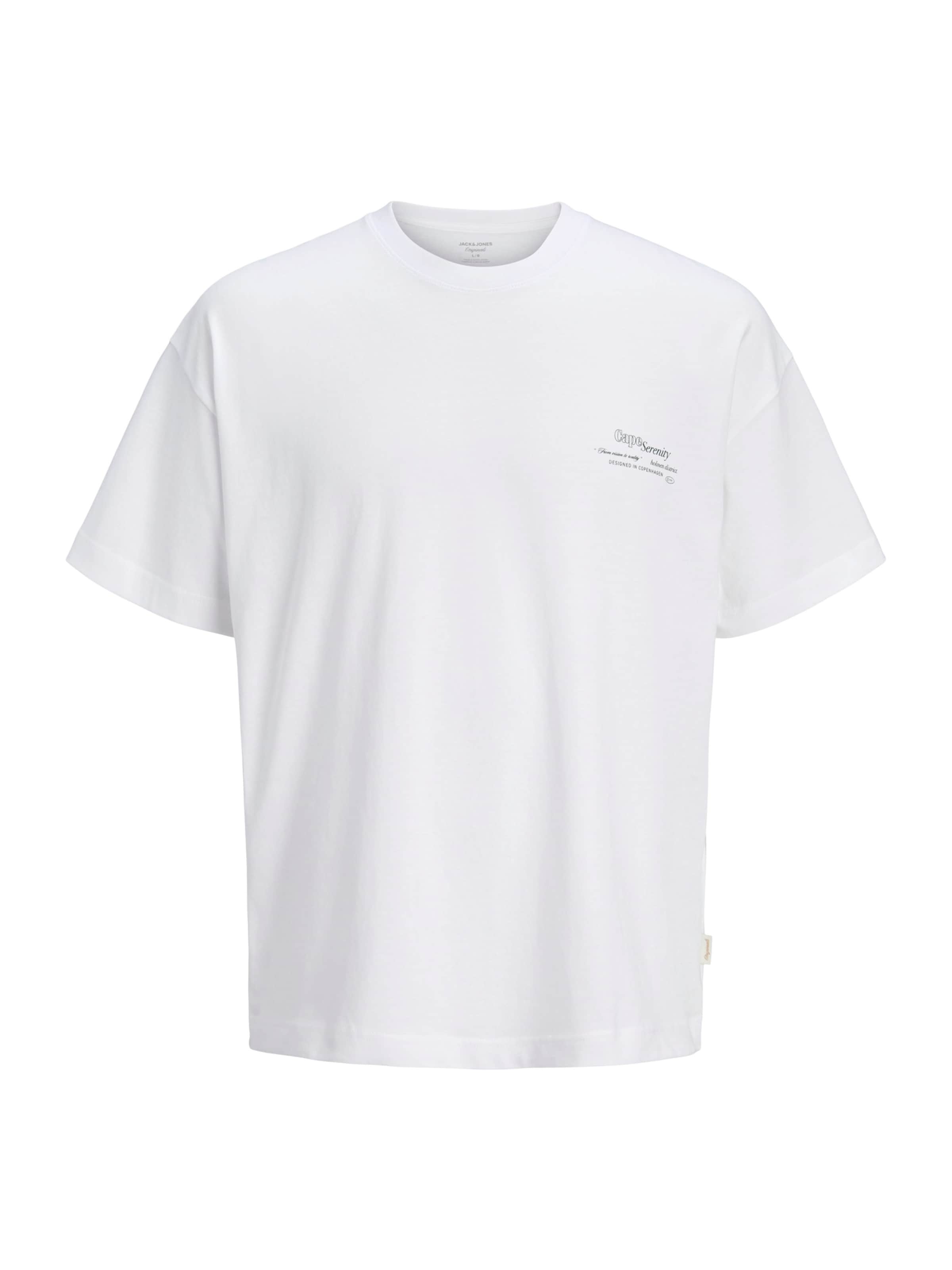 Jack & Jones Junior - Camiseta 'JORMONTAUK' en blanco: frente