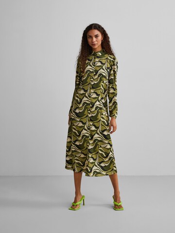 Y.A.S Shirt Dress 'WAVY' in Green